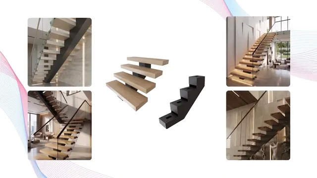 Minimalistic ARC floating stair beam configuration in New York